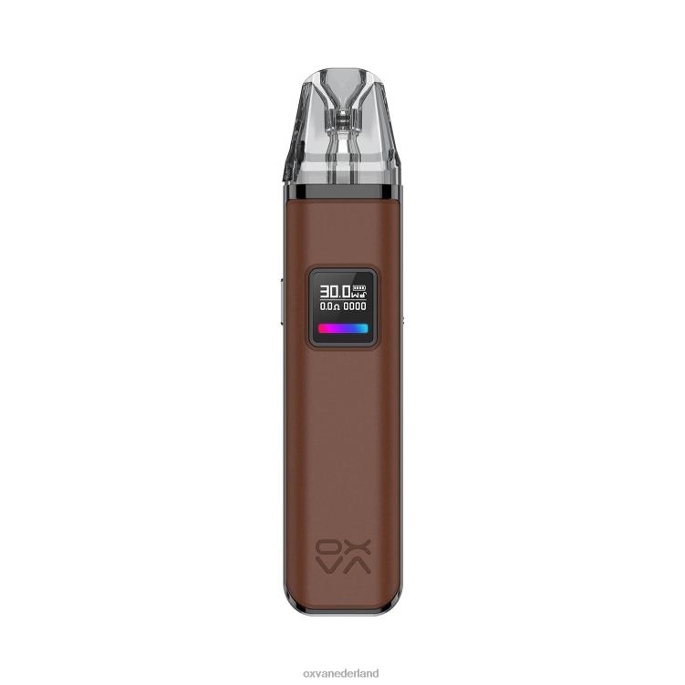 OXVA vape review - bruin leer XN82T65 OXVA XLIM PRO uitrusting