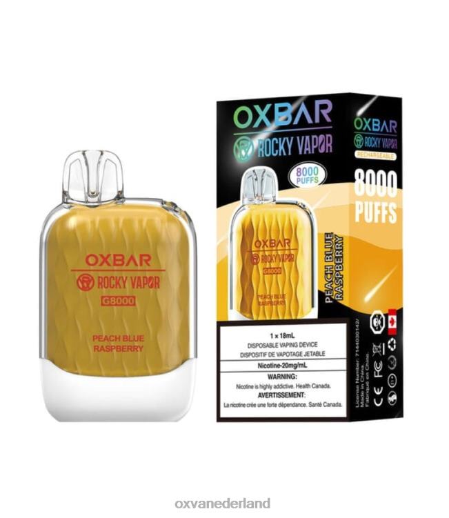 OXVA vape store - perzikblauwe framboos XN82T37 OXVA OXBAR G8000